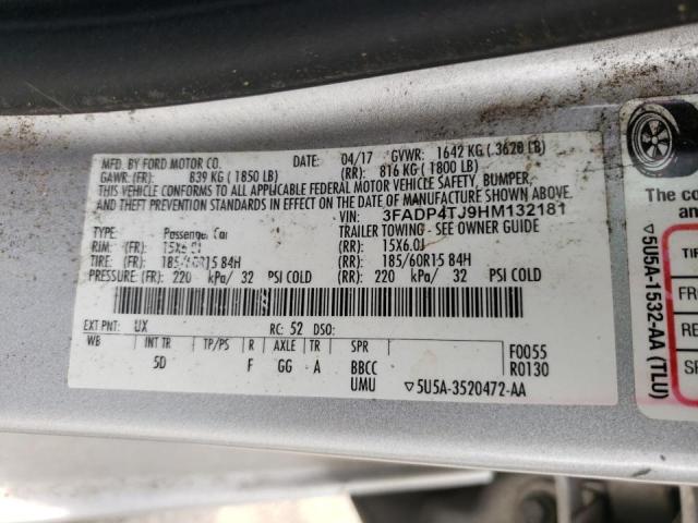 Photo 10 from auction – 2017 FORD FIESTA S with VIN 3FADP4TJ9HM132181