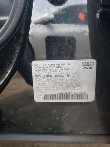 Photo 10 from auction – 2011 AUDI Q5 PREMIUM with VIN WA1CFAFP1BA010386