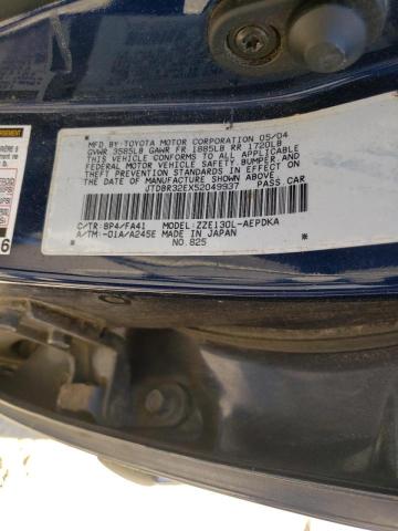 Photo 10 from auction – 2005 TOYOTA COROLLA CE with VIN JTDBR32EX52049937