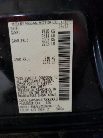 Photo 10 from auction – 2013 NISSAN ALTIMA 2.5 with VIN 1N4AL3AP5DN450203