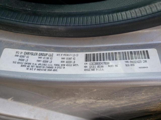 Photo 10 from auction – 2014 CHRYSLER 200 TOURIN with VIN 1C3CCBBB3EN178580