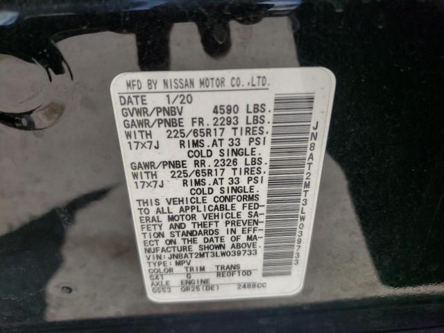 Photo 10 from auction – 2020 NISSAN ROGUE S with VIN JN8AT2MT3LW039733