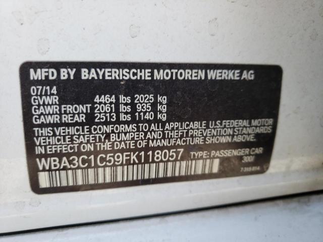 Photo 10 from auction – 2015 BMW 328 I SULE with VIN WBA3C1C59FK118057