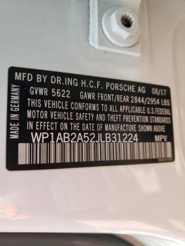 Photo 10 from auction – 2018 PORSCHE MACAN S with VIN WP1AB2A52JLB31224