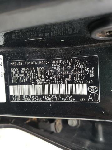 Photo 10 from auction – 2006 TOYOTA COROLLA MA with VIN 2T1KR32E46C569019
