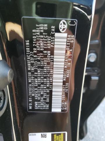 Photo 10 from auction – 2022 TOYOTA COROLLA XS with VIN 5YFT4MCE0NP110138