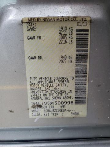 Photo 10 from auction – 2013 NISSAN ALTIMA 2.5 with VIN 1N4AL3AP3DN500998