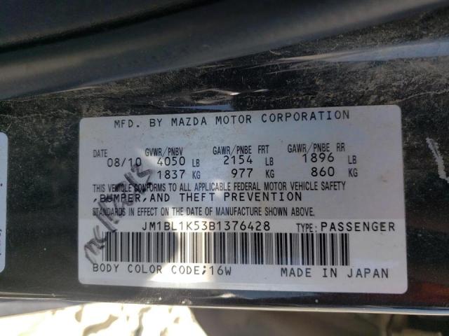 Photo 10 from auction – 2011 MAZDA 3 S with VIN JM1BL1K53B1376428