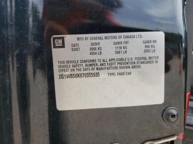 Photo 10 from auction – 2007 CHEVROLET IMPALA LS with VIN 2G1WB58K879355935