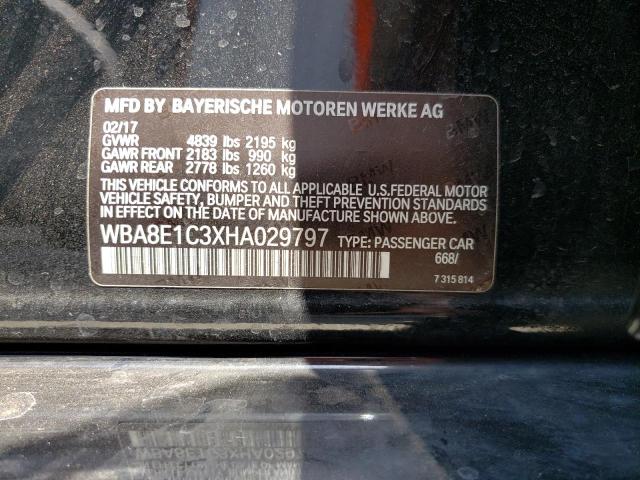 Photo 10 from auction – 2017 BMW 330E with VIN WBA8E1C3XHA029797