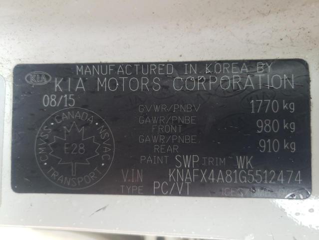 Photo 10 from auction – 2016 KIA FORTE EX with VIN KNAFX4A81G5512474