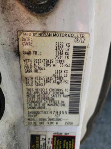 Photo 10 from auction – 2012 NISSAN FRONTIER S with VIN 1N6BD0CT3CC479355