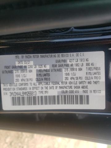Photo 10 from auction – 2021 MAZDA CX-30 with VIN 3MVDMAAL6MM256813