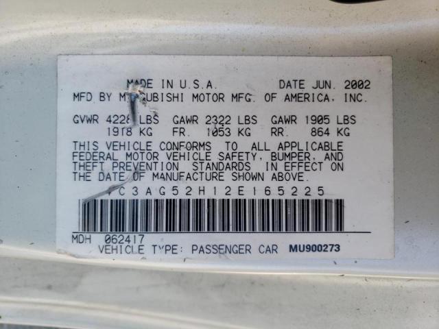Photo 10 from auction – 2002 CHRYSLER SEBRING LX with VIN 4C3AG52H12E165225