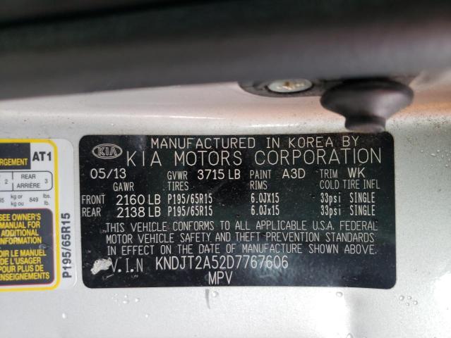Zdjęcie 10 z aukcji – 2013 KIA SOUL z VIN KNDJT2A52D7767606