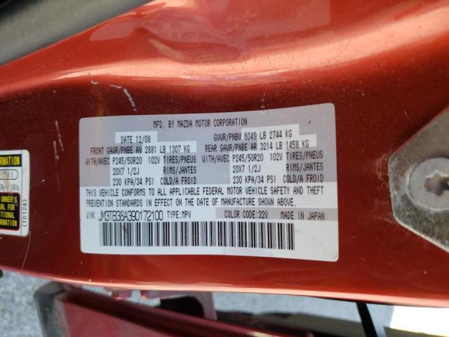 Photo 10 from auction – 2009 MAZDA CX-9 with VIN JM3TB38A390172100