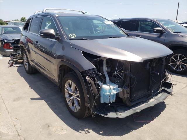 TOYOTA HIGHLANDER 2015 with VIN 5TDKKRFH6FS056230 - Photo from auction