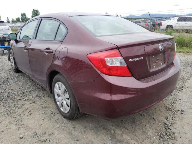 Photo 3 from auction – 2012 HONDA CIVIC LX with VIN JHMFB2F59CS006051