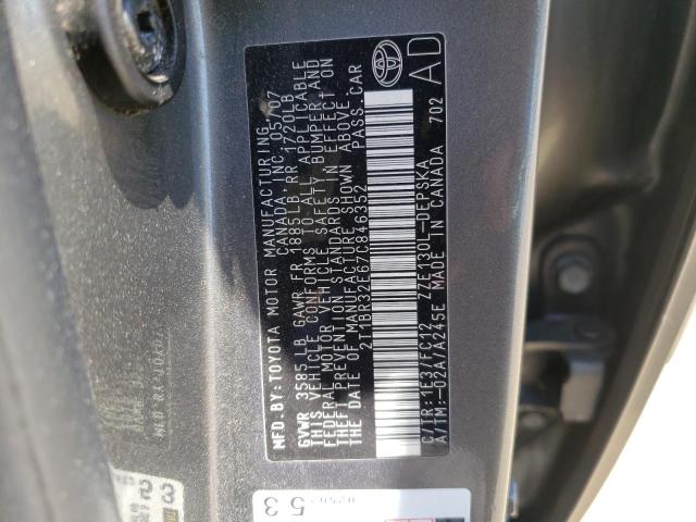 Photo 10 from auction – 2007 TOYOTA COROLLA CE with VIN 2T1BR32E67C846352