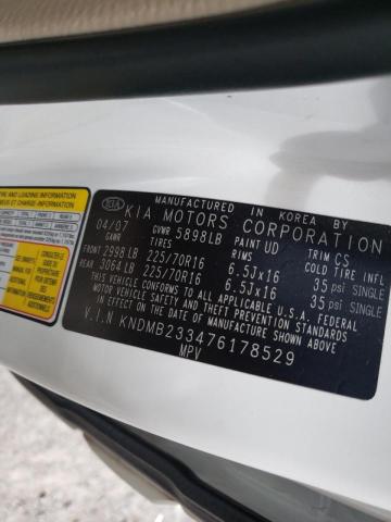 Photo 10 from auction – 2007 KIA SEDONA EX with VIN KNDMB233476178529