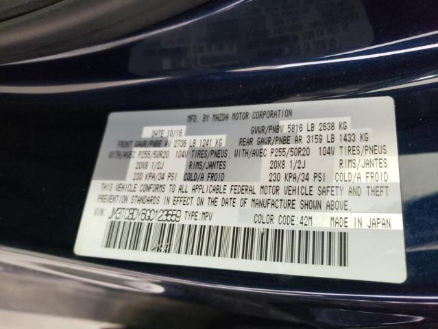 Photo 10 from auction – 2016 MAZDA CX-9 GRAND with VIN JM3TCBDY6G0123559