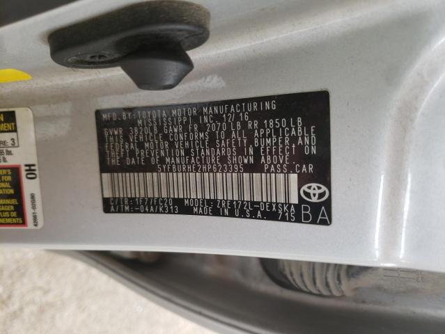 Photo 10 from auction – 2017 TOYOTA COROLLA L with VIN 5YFBURHE2HP623395