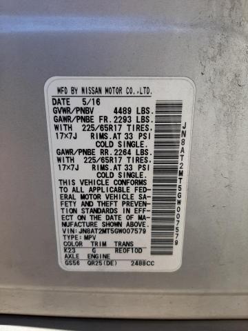 Photo 10 from auction – 2016 NISSAN ROGUE S with VIN JN8AT2MT5GW007579