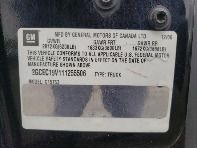 Photo 10 from auction – 2001 CHEVROLET SILVERADO with VIN 2GCEC19V111255506
