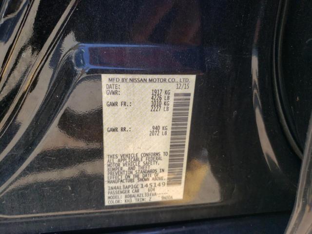 Photo 10 from auction – 2016 NISSAN ALTIMA 2.5 with VIN 1N4AL3AP1GC145149