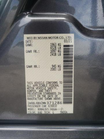 Photo 10 from auction – 2021 NISSAN ALTIMA S with VIN 1N4BL4BV2MN371286