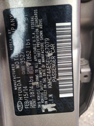 Photo 10 from auction – 2014 HYUNDAI ACCENT GLS with VIN KMHCT4AE5EU667079