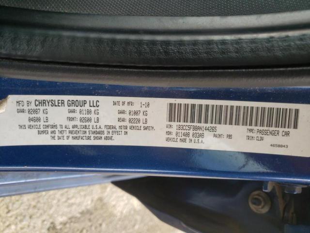 Photo 10 from auction – 2010 DODGE AVENGER R/ with VIN 1B3CC5FB8AN144265