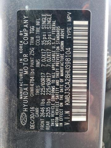Photo 10 from auction – 2017 HYUNDAI TUCSON LIM with VIN KM8J3CA28HU398104