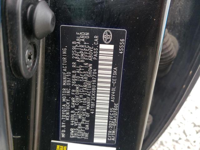 Photo 10 from auction – 2011 TOYOTA CAMRY BASE with VIN 4T1BF3EK0BU187704