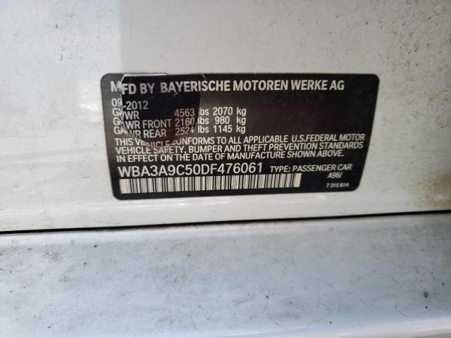 Photo 10 from auction – 2013 BMW 335 I with VIN WBA3A9C50DF476061