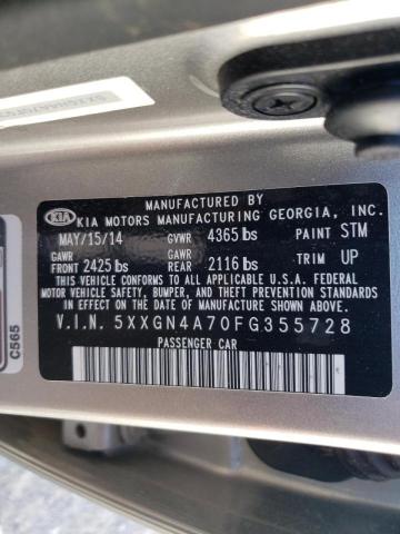 Photo 10 from auction – 2015 KIA OPTIMA EX with VIN 5XXGN4A70FG355728