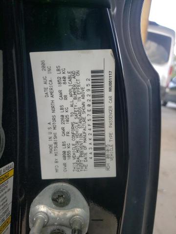 Photo 10 from auction – 2007 MITSUBISHI ECLIPSE GS with VIN 4A3AK24F57E022952