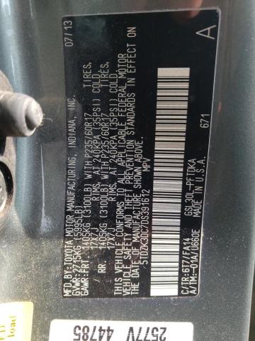 Photo 10 from auction – 2013 TOYOTA SIENNA with VIN 5TDZK3DC7DS391612