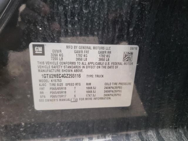 Photo 10 from auction – 2016 GMC SIERRA K15 with VIN 1GTV2NEC4GZ293116
