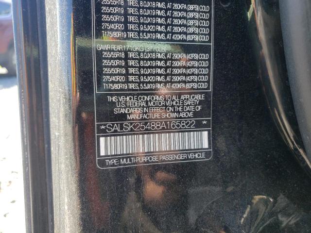 Photo 10 from auction – 2008 LAND ROVER RANGE ROVE with VIN SALSK25488A165822