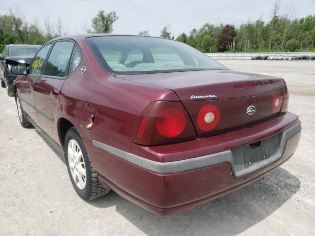 Photo 3 from auction – 2002 CHEVROLET IMPALA with VIN 2G1WF55E029145888