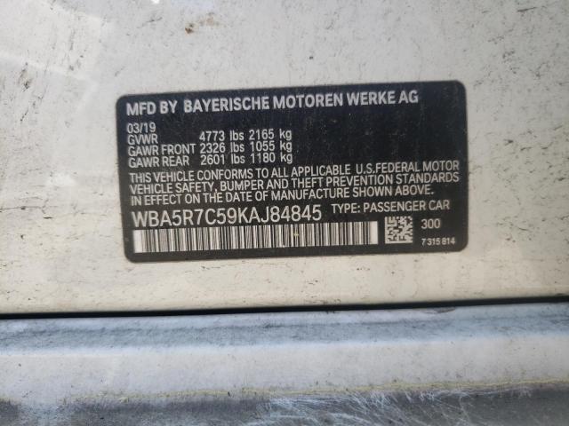 Photo 10 from auction – 2019 BMW 330XI with VIN WBA5R7C59KAJ84845