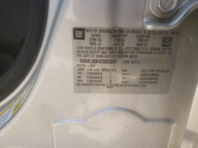 Photo 10 from auction – 2014 CHEVROLET CAPTIVA LT with VIN 3GNAL3EK4ES682847