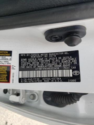 Photo 10 from auction – 2017 TOYOTA CAMRY LE with VIN 4T1BF1FK4HU323439