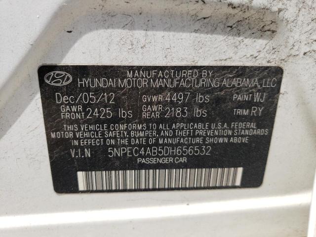 Photo 10 from auction – 2013 HYUNDAI SONATA SE with VIN 5NPEC4AB5DH656532
