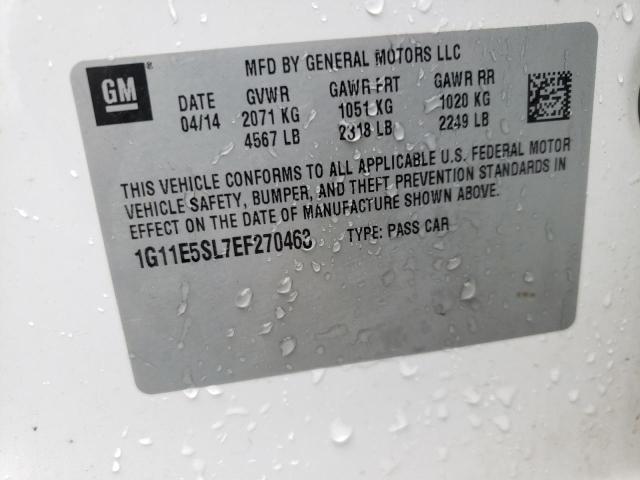 Photo 10 from auction – 2014 CHEVROLET MALIBU 2LT with VIN 1G11E5SL7EF270463