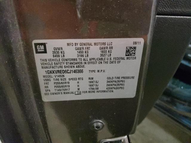 Photo 10 from auction – 2012 GMC ACADIA SLT with VIN 1GKKVRED6CJ146366