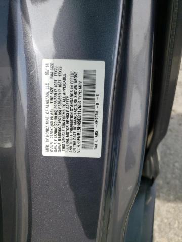 Photo 10 from auction – 2014 HONDA ODYSSEY EX with VIN 5FNRL5H49EB117653