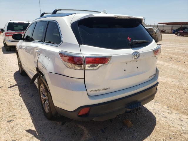Photo 3 from auction – 2015 TOYOTA HIGHLANDER with VIN 5TDJKRFHXFS141115