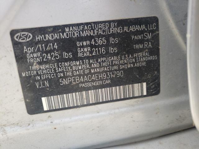Photo 10 from auction – 2014 HYUNDAI SONATA GLS with VIN 5NPEB4AC4EH931790
